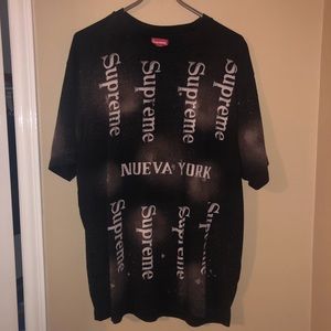 SUPREME NUEVA YORK S/S TOP BLACK